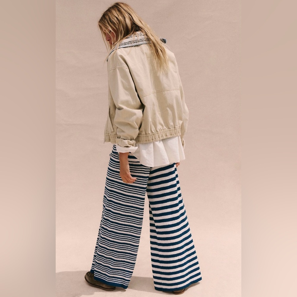 NWT Free People Allyson Striped Pants - Picture 3 of 5